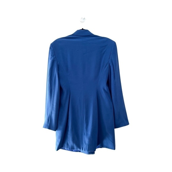 NWT SABINA MUSAYEV Giarda Tailored Blazer Dress Blue Sz M - Picture 3 of 7